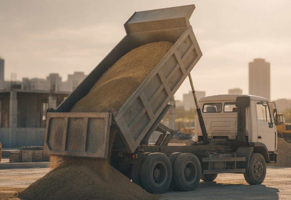 Economii Substanțiale la Materiale de Construcții: De Ce Nisipul și Pietrișul Vrac cu Basculanta Sunt de 3 Ori Mai Ieftine